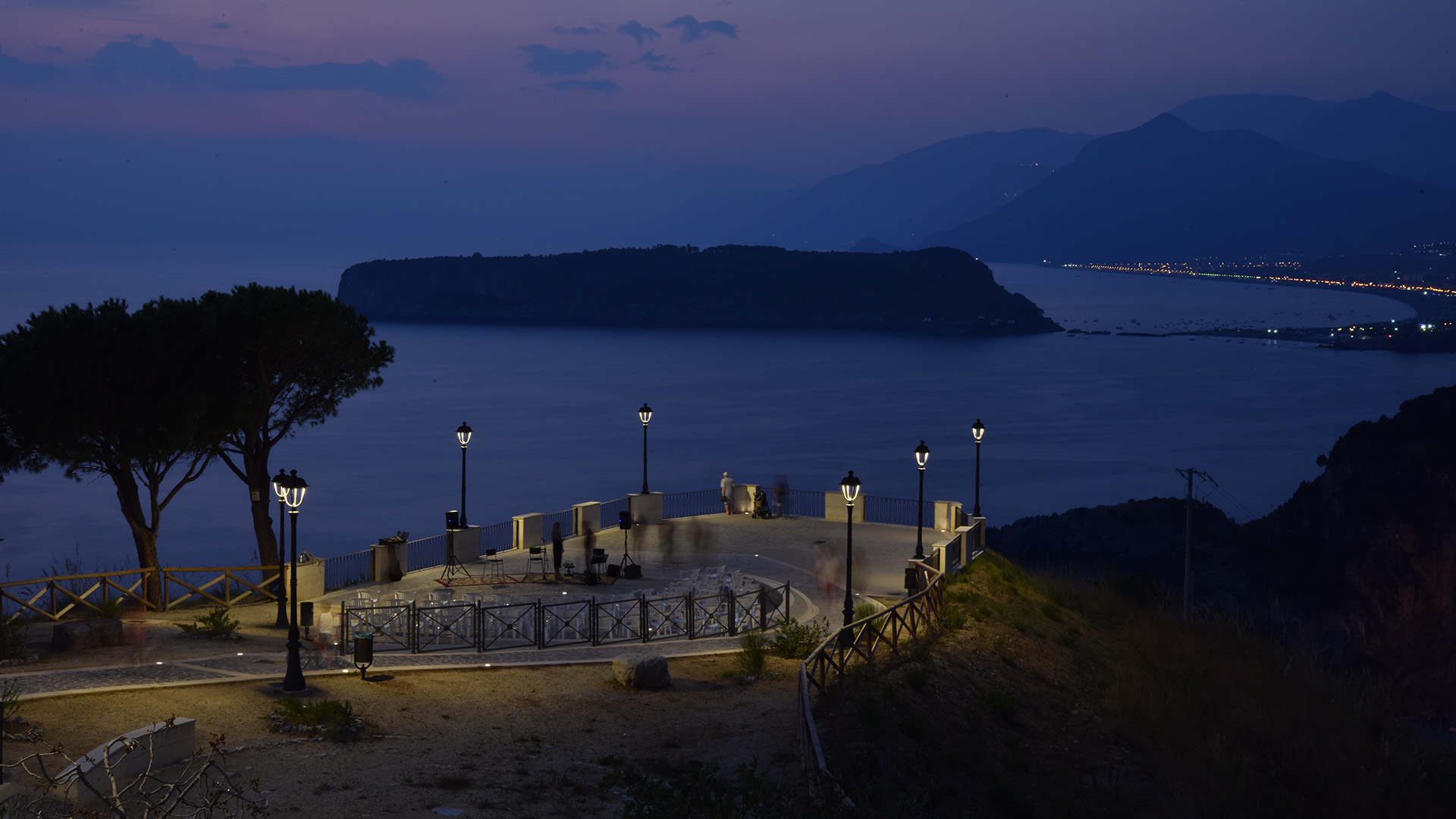 A revamped Belvedere and new lighting for San Nicola Arcella