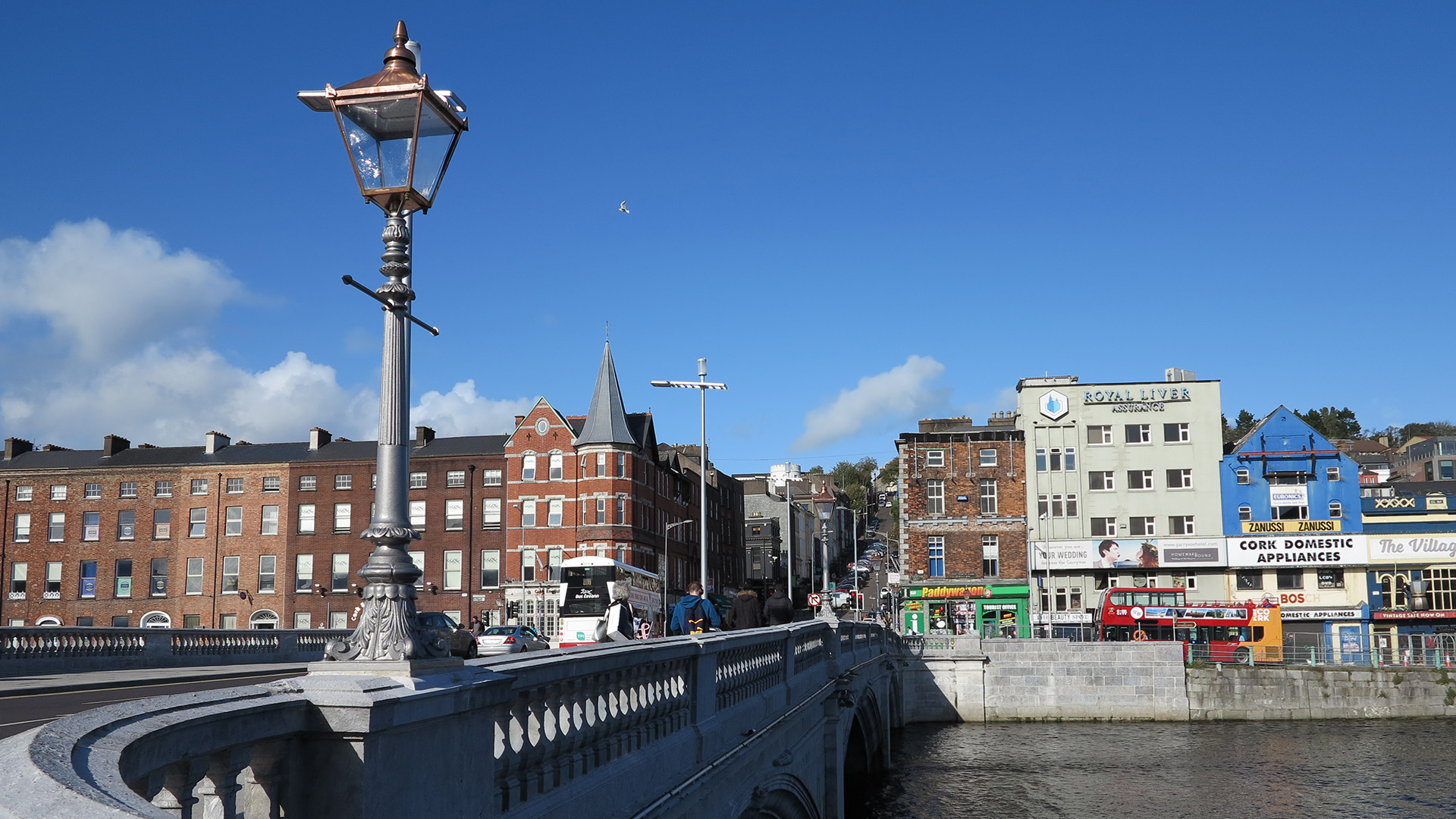 The old lampposts of Saint Patrick's Bridge