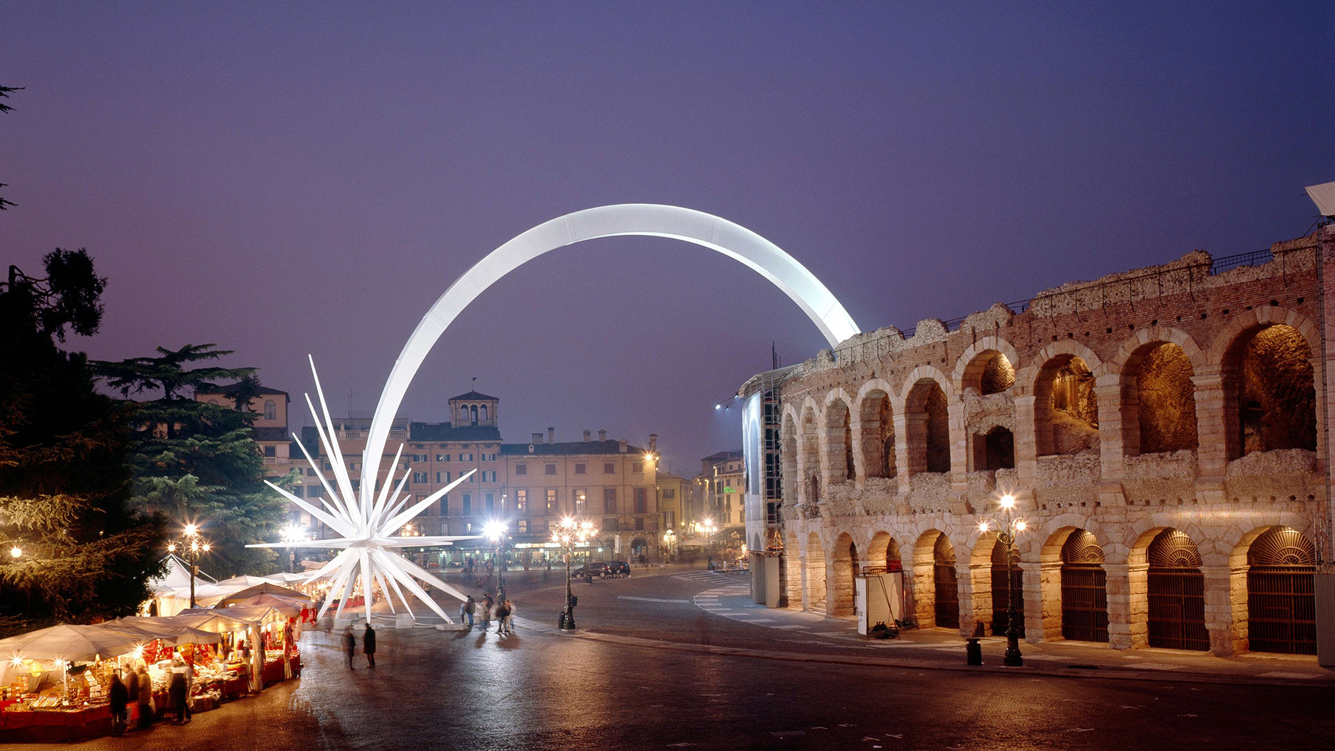 Verona and its great heritage of cast iron lampposts.